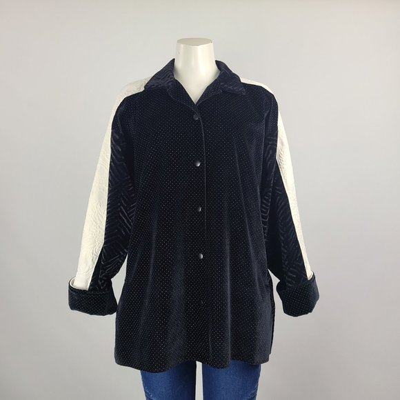 Vintage Black and White Utility Jacket - Picture 1 of 14